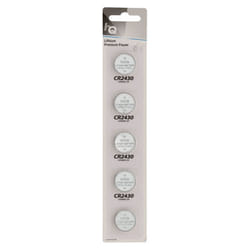 Piles - EUNICELL - CR2430 - Blister de 5 - 3V - Non rechargeable