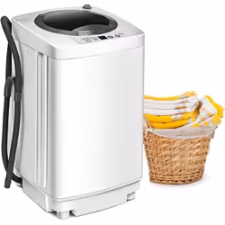 COSTWAY Mini Machine à Laver avec Essorage 35kg Auto 240W avec Fonction de Déshydratation Panneau de Commande pour Appartemen ...