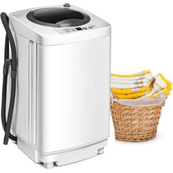 COSTWAY Mini Machine à Laver avec Essorage 35kg Auto 240W avec Fonction de Déshydratation Panneau de Commande pour Appartements
