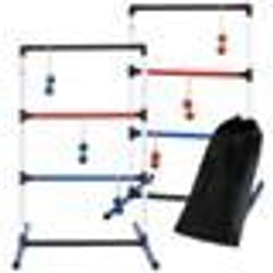 COSTWAY Lot de 2 Jeux de Golf dEchelle en PVC Jeux de Lancer de Golf avec 12 Boules en PE Sac de Transport Jouet en Plein Air