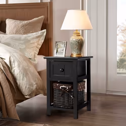 Attributs : 【Qualité solide et robuste】Cette table de chevet au style shabby chic est fabriqué en bois de paulownia robuste p ...