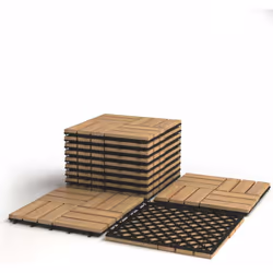 Description générale Découvrez nos carreaux de jardin emboîtables en bois d'acacia huilé, parfaits pour embellir le sol de vo ...