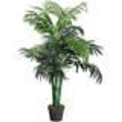 COSTWAY Palmier Aréca Artificiel Plantes Artificielle-H 110 cm-Decoration. Interieur / Extérieur avec Pot Vert