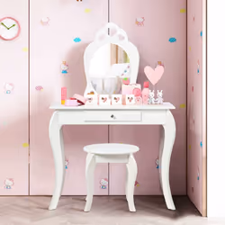 Description générale Notre ensemble de coiffeuse est le cadeau parfait pour les petites filles. Fabriqué en MDF et en bois de ...
