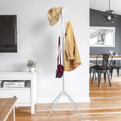 COSTWAY Porte Manteaux Portant pour Vêtements 8 Crochets (16 Branches)-169 CM en Acier Rangement pour Vestes Manteaux Chapeaux