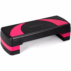 COSTWAY Stepper dAérobic Hauteur Réglable 3 Niveaux 10/15/20CM Surface Antidérapant Charge 250KG pour Exercices de CardioGym