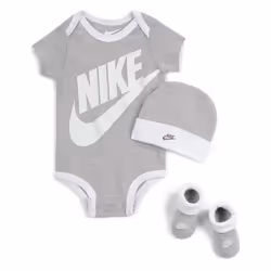 Ensemble 3 pièces Nike Futura - Bébé Fille - Gris - Sans manche - Respirant