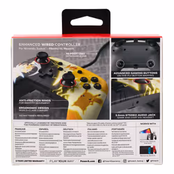 PowerA NSGP0039-02 accessoire de jeux vidéo Noir, Jaune USB Manette de jeu Analogique Nintendo Switch - Vue supplémentaire 14
