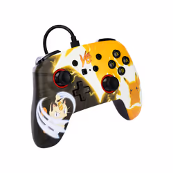 PowerA NSGP0039-02 accessoire de jeux vidéo Noir, Jaune USB Manette de jeu Analogique Nintendo Switch