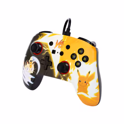 PowerA NSGP0039-02 accessoire de jeux vidéo Noir, Jaune USB Manette de jeu Analogique Nintendo Switch