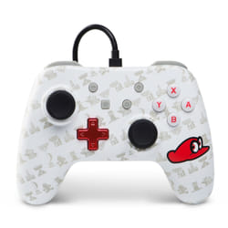 PowerA Super Mario Odyssey: Cappy Edition Multicolore, Blanc USB Manette de jeu Analogique/Numérique Nintendo Switch