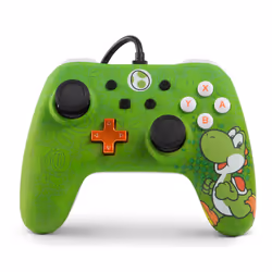 PowerA Yoshi, Manette de jeu, Nintendo Switch, Croix directionnelle, Analogique/Numérique, Avec fil, USB