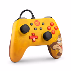 PowerA Donkey Kong Marron, Jaune USB Manette de jeu Analogique/Numérique Nintendo Switch
