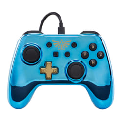 PowerA Legend of Zelda Bleu, Or USB Manette de jeu Analogique/Numérique Nintendo Switch
