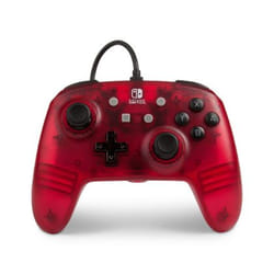 PowerA 1513053 Rouge, Translucide USB Manette de jeu Analogique Nintendo Switch