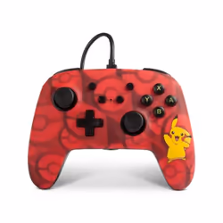 PowerA 1513777-01, Manette de jeu, Nintendo Switch, Bouton Démarrer, Avec fil, USB, Rouge