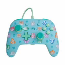 PowerA Enhanced Wired, Manette de jeu, Nintendo Switch, Avec fil, USB, Micro-USB B, Bleu, Vert, Turquoise