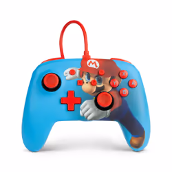 PowerA Enhanced Wired Controller For Nintendo Switch – Mario Punch, Manette de jeu, Nintendo Switch, Analogique/Numérique, Av ...