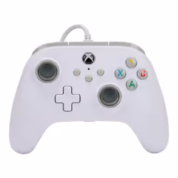 PowerA 1519365-01, Manette de jeu, Xbox Series S, Xbox Series X, PC, Analogique/Numérique, Avec fil, USB, Blanc