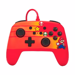 PowerA 1526539-01, Manette de jeu, Nintendo Switch, Avec fil, USB, Noir, Bleu, Orange, Rouge, 3 m