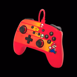 PowerA 1526539-01 accessoire de jeux vidéo Noir, Bleu, Orange, Rouge USB Manette de jeu Nintendo Switch