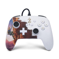 PowerA NSGP0031-01 accessoire de jeux vidéo Noir, Marron, Or, Blanc USB Manette de jeu Analogique/Numérique Nintendo Switch