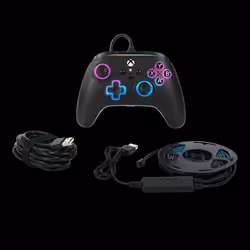 PowerA XBGP0076-01, Manette de jeu, Xbox Series S, Xbox Series X, Avec fil, USB, USB Type-C, Noir