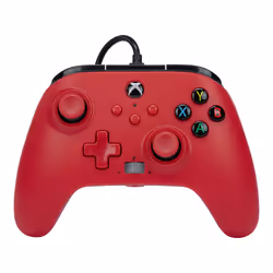 PowerA XBGP0008-01, Manette de jeu, Xbox One, Xbox Series S, Xbox Series X, Analogique, Avec fil, USB, Rouge