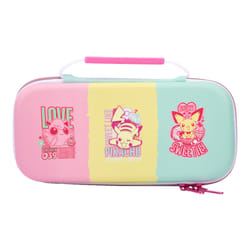 PowerA NSCS0125-01 Nintendo Feutrine, Caoutchouc Vert, Rose, Jaune