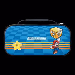 PowerA NSCS0131-01 Nintendo Feutrine, Caoutchouc Bleu