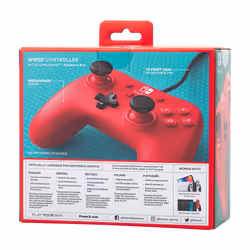 PowerA NSGP0142-01 accessoire de jeux vidéo Rouge USB Manette de jeu Analogique Nintendo Switch - Vue supplémentaire 12