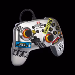 PowerA NSGP0145-01 accessoire de jeux vidéo Noir, Bleu, Orange, Rouge, Argent, Blanc USB Manette de jeu Analogique/Numérique Nintendo Switch