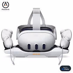 PowerA 617885097713, Intérieure, Secteur, Recharge sans fil, Noir, Blanc