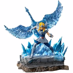Statuette Deluxe BDS Art Scale 1/10 - Saint Seiya - Cygnus Hyoga - 27 cm - Couleur Bleu