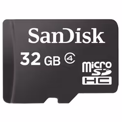 SanDisk 32GB MicroSDHC, 32 Go, MicroSDHC, Noir