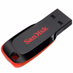 SanDisk 32GB Cruzer Blade lecteur USB flash 32 Go USB Type-A 2.0 Noir, Rouge