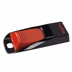 SanDisk Cruzer Edge 64GB, 64 Go, USB Type-A, 2.0, Slide, Noir, Rouge