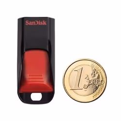 SanDisk Cruzer Edge 64GB lecteur USB flash 64 Go USB Type-A 2.0 Noir, Rouge