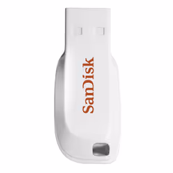 SanDisk Cruzer Blade, 16 Go, USB Type-A, 2.0, Sans capuchon, 2,5 g, Blanc