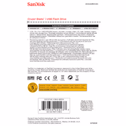 SanDisk Cruzer Blade lecteur USB flash 16 Go USB Type-A 2.0 Blanc - Vue supplémentaire 5