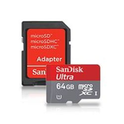 SanDisk 64GB microSDXC UHS-I 64 Go Classe 10