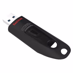 SanDisk Ultra, 128 Go, USB Type-A, 3.2 Gen 1 (3.1 Gen 1), 100 Mo/s, Slide, Noir