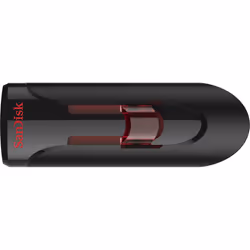 SanDisk UFM 32GB USB CRUZER GLIDE 3.0, 32 Go, USB Type-A, 3.2 Gen 1 (3.1 Gen 1), Slide, Noir, Rouge