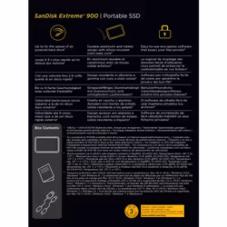 SanDisk Extreme 900 960 Go Noir