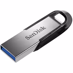 SanDisk Ultra Flair, 32 Go, USB Type-A, 3.2 Gen 1 (3.1 Gen 1), 150 Mo/s, Sans capuchon, Noir, Acier inoxydable