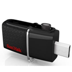 SanDisk SDDD2-128G-G46 lecteur USB flash 128 Go USB Type-A / Micro-USB 3.2 Gen 1 (3.1 Gen 1) Noir
