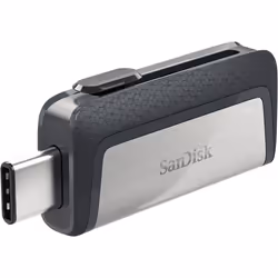 SanDisk Ultra Dual Drive USB Type-C lecteur USB flash 128 Go USB Type-A / USB Type-C 3.2 Gen 1 (3.1 Gen 1) Noir, Argent