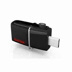 SanDisk Ultra Dual USB Drive 3.0, 32 Go, USB Type-A / Micro-USB, 3.2 Gen 1 (3.1 Gen 1), Slide, 5,6 g, Noir