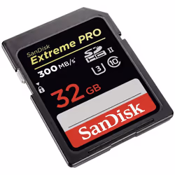 SanDisk Extreme PRO, 32 GB, 32 Go, SDHC, Classe 10, UHS-II, Noir