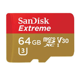 SanDisk Extreme, microSDXC, 64 GB 64 Go UHS-I Classe 10